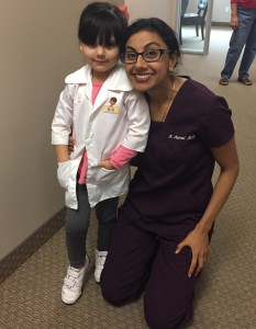 Dr Agarwal and little patient